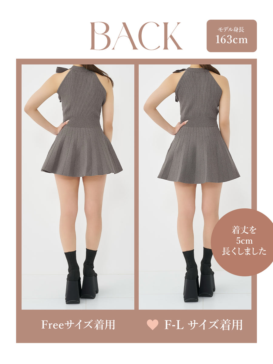 モデル：163cm（着用サイズ：FREE/F-L　着用カラー：GRY）