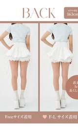 モデル：163cm（着用サイズ：FREE/F-L　着用カラー：WHT）