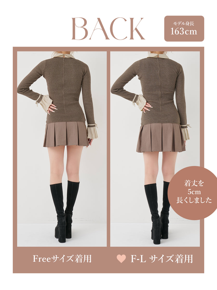 モデル：163cm（着用サイズ：FREE/F-L　着用カラー：MOC）