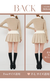 モデル：163cm（着用サイズ：FREE/F-L　着用カラー：BEG）