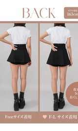 モデル：163cm（着用サイズ：FREE/F-L　着用カラー：BLK）