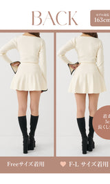 モデル：163cm（着用サイズ：FREE/F-L　着用カラー：IVO）
