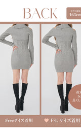 モデル：163cm（着用サイズ：FREE/F-L　着用カラー：GRY）