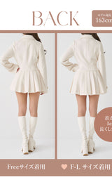 モデル：163cm（着用サイズ：FREE/F-L　着用カラー：IVO）