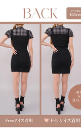 モデル：163cm（着用サイズ：FREE/F-L　着用カラー：BLK）