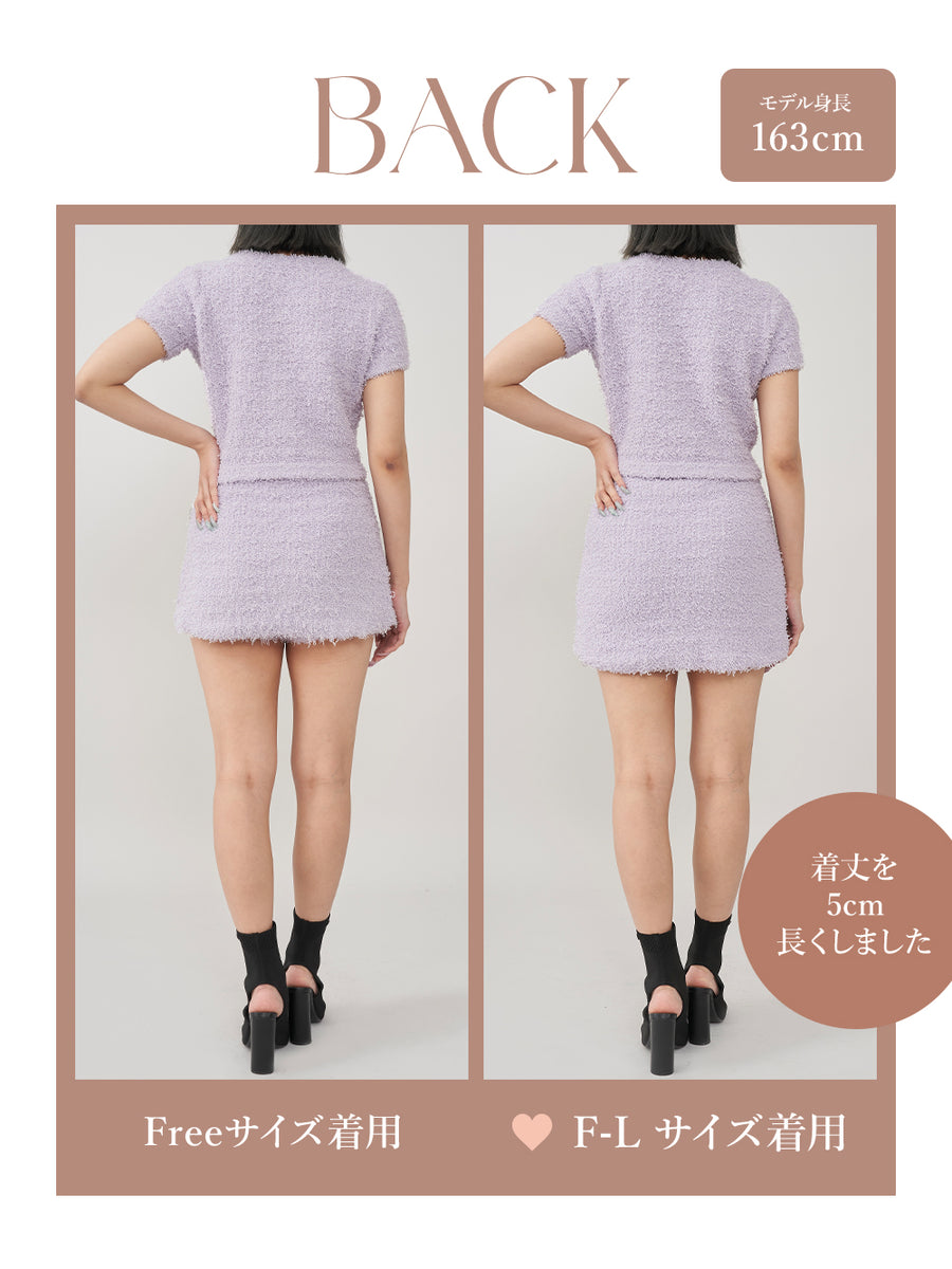 モデル：163cm（着用サイズ：FREE/F-L　着用カラー：LLC）