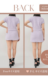 モデル：163cm（着用サイズ：FREE/F-L　着用カラー：LLC）