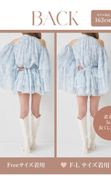 モデル：163cm（着用サイズ：FREE/F-L　着用カラー：SAX）