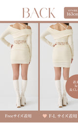 モデル：163cm（着用サイズ：FREE/F-L　着用カラー：IVO）
