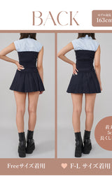 モデル：163cm（着用サイズ：FREE/F-L　着用カラー：NVY）