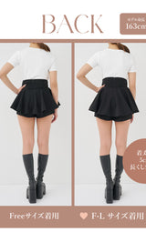 モデル：163cm（着用サイズ：FREE/F-L　着用カラー：BLK）