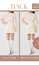 モデル：163cm（着用サイズ：FREE/F-L　着用カラー：IVO）