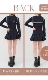 モデル：163cm（着用サイズ：FREE/F-L　着用カラー：NVY）