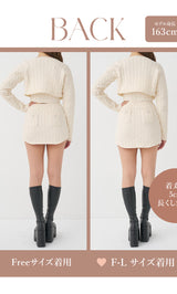 モデル：163cm（着用サイズ：FREE/F-L　着用カラー：IVO）