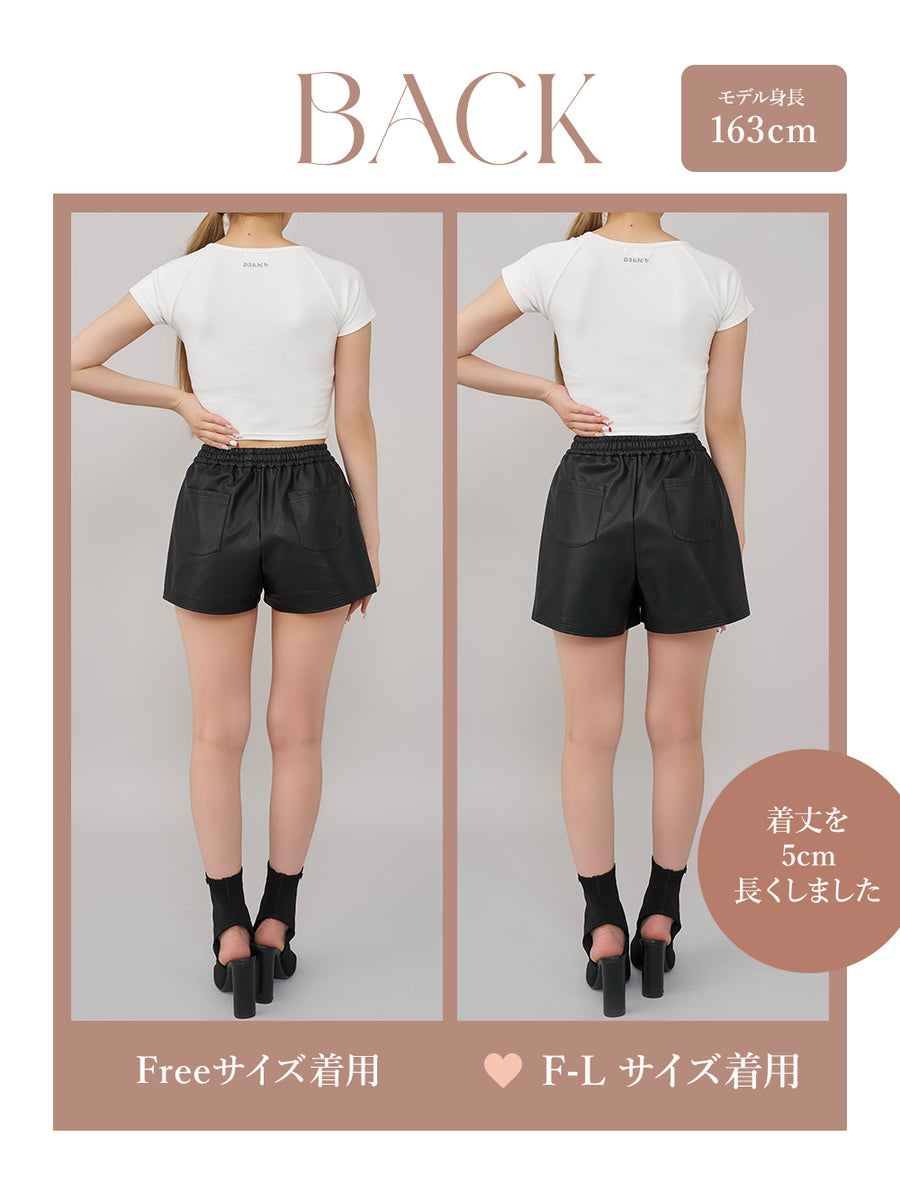 モデル：163cm（着用サイズ：FREE/F-L　着用カラー：BLK）