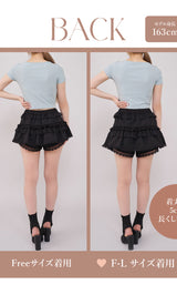 モデル：163cm（着用サイズ：FREE/F-L着用カラー：BLK)