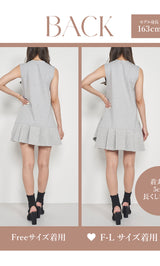 モデル：163cm（着用サイズ：FREE/F-L　着用カラー：GRY）