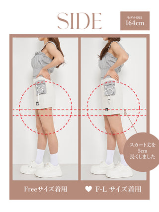 モデル：164cm（着用サイズ：FREE/F-L　着用カラー：GRY）