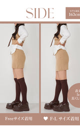 モデル：163cm（着用サイズ：FREE/F-L　着用カラー：BEG）