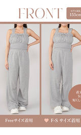 モデル：155cm（着用サイズ：F-S/FREE　着用カラー：GRY）