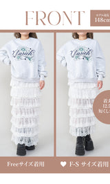 モデル：148cm（着用サイズ：F-S/FREE　着用カラー：WHT）