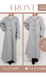 モデル：148cm（着用サイズ：F-S/FREE　着用カラー：GRY）