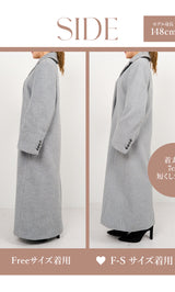 モデル：148cm（着用サイズ：F-S/FREE　着用カラー：GRY）