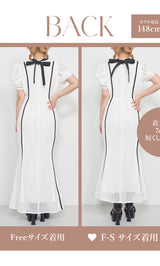モデル：148cm（着用サイズ：F-S/FREE　着用カラー：WHT）
