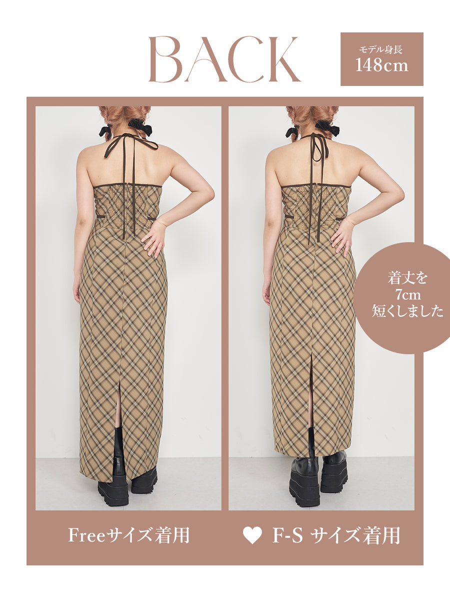 モデル：148cm（着用サイズ：F-S/FREE　着用カラー：BEG）