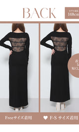 モデル：148cm（着用サイズ：F-S/FREE　着用カラー：BLK）