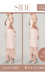 モデル：155cm（着用サイズ：F-S/FREE　着用カラー：PNK）