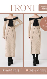 モデル：155cm（着用サイズ：F-S/FREE　着用カラー：BEG）