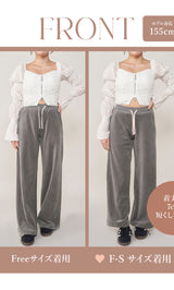 モデル：163cm（着用サイズ：FREE/F-L　着用カラー：C-GRY）