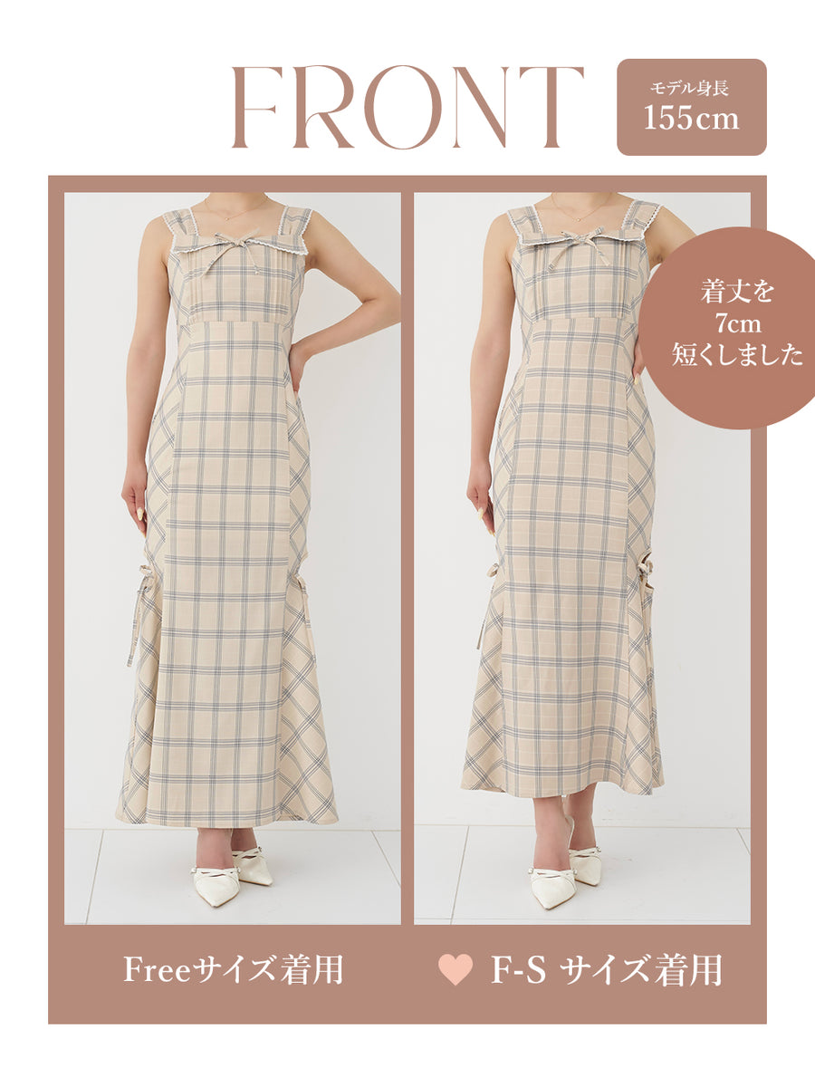 モデル：155cm（着用サイズ：F-S/FREE　着用カラー：BEG）