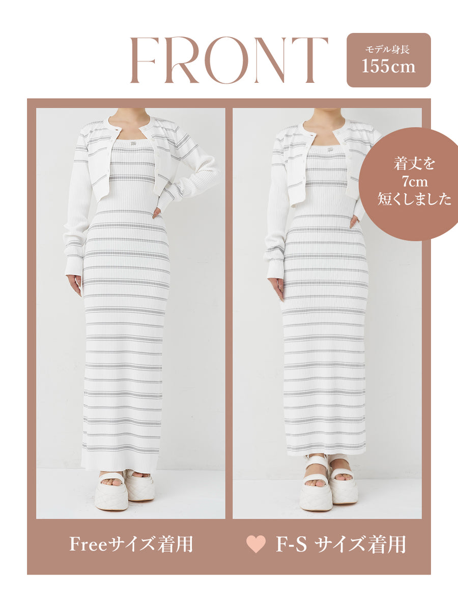 モデル：155cm（着用サイズ：F-S/FREE　着用カラー：WHT）