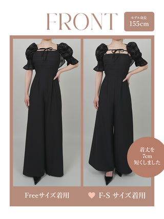 モデル：155cm（着用サイズ：F-S/FREE　着用カラー：BLK）