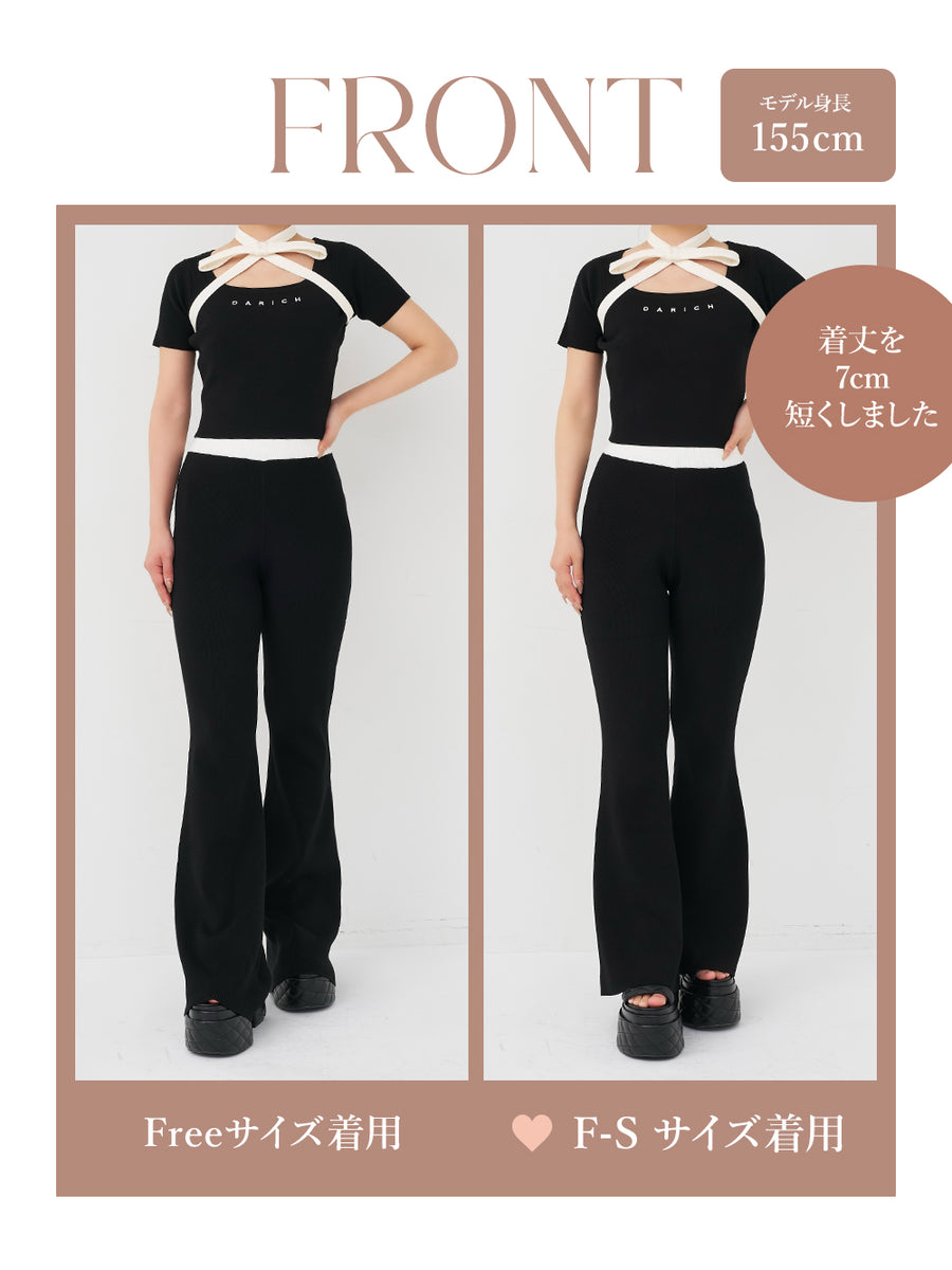 モデル：155cm（着用サイズ：F-S/FREE　着用カラー：BLK）