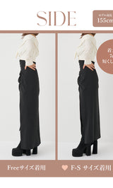 モデル：155cm（着用サイズ：F-S/FREE　着用カラー：BLK）