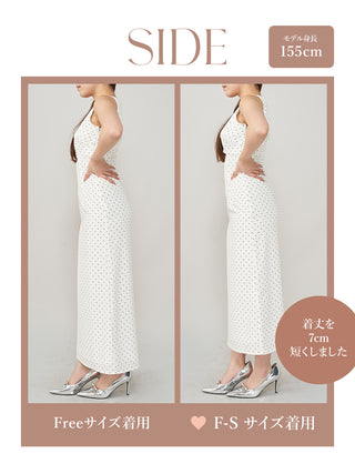 モデル：155cm（着用サイズ：F-S/FREE　着用カラー：WHT）