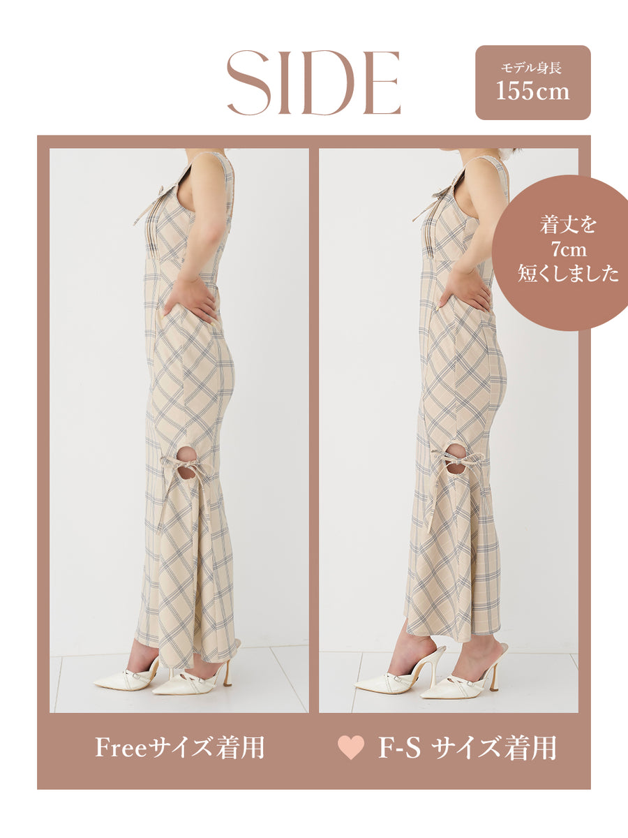 モデル：155cm（着用サイズ：F-S/FREE　着用カラー：BEG）