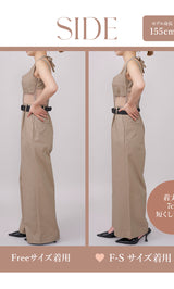 モデル：155cm（着用サイズ：FREE/F-S　着用カラー：BEG）