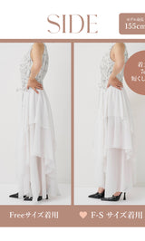 アメスリギャザーシフォンロングワンピース – Darich (ダーリッチ)