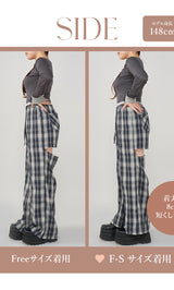 モデル：148cm（着用サイズ：F-S/FREE　着用カラー：NVY）