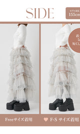 モデル：155cm（着用サイズ：F-S/FREE　着用カラー：WHT）