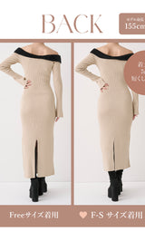 モデル：155cm（着用サイズ：F-S/FREE　着用カラー：BEG）
