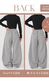 モデル：155cm（着用サイズ：F-S/FREE　着用カラー：GRY）