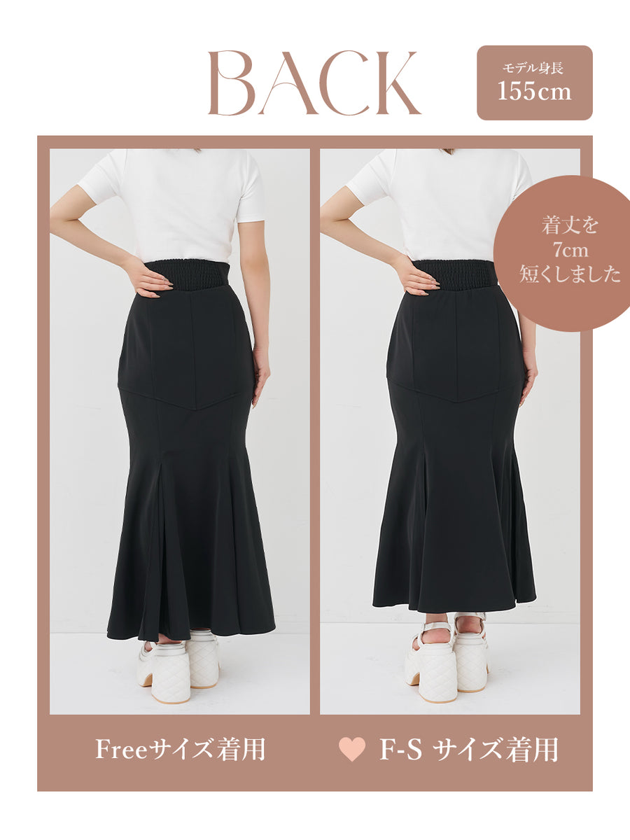 モデル：155cm（着用サイズ：F-S/FREE　着用カラー：BLK）