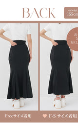モデル：155cm（着用サイズ：F-S/FREE　着用カラー：BLK）