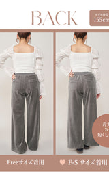 モデル：163cm（着用サイズ：FREE/F-L　着用カラー：C-GRY）