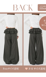 モデル：155cm（着用サイズ：F-S/FREE　着用カラー：C-GRY）
